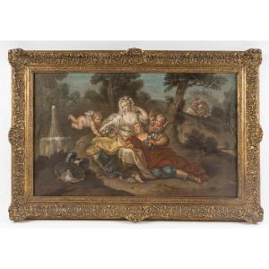 Renaud In Armide’s Gardens, After Jean-honoré Fragonard – French School, 18th Century