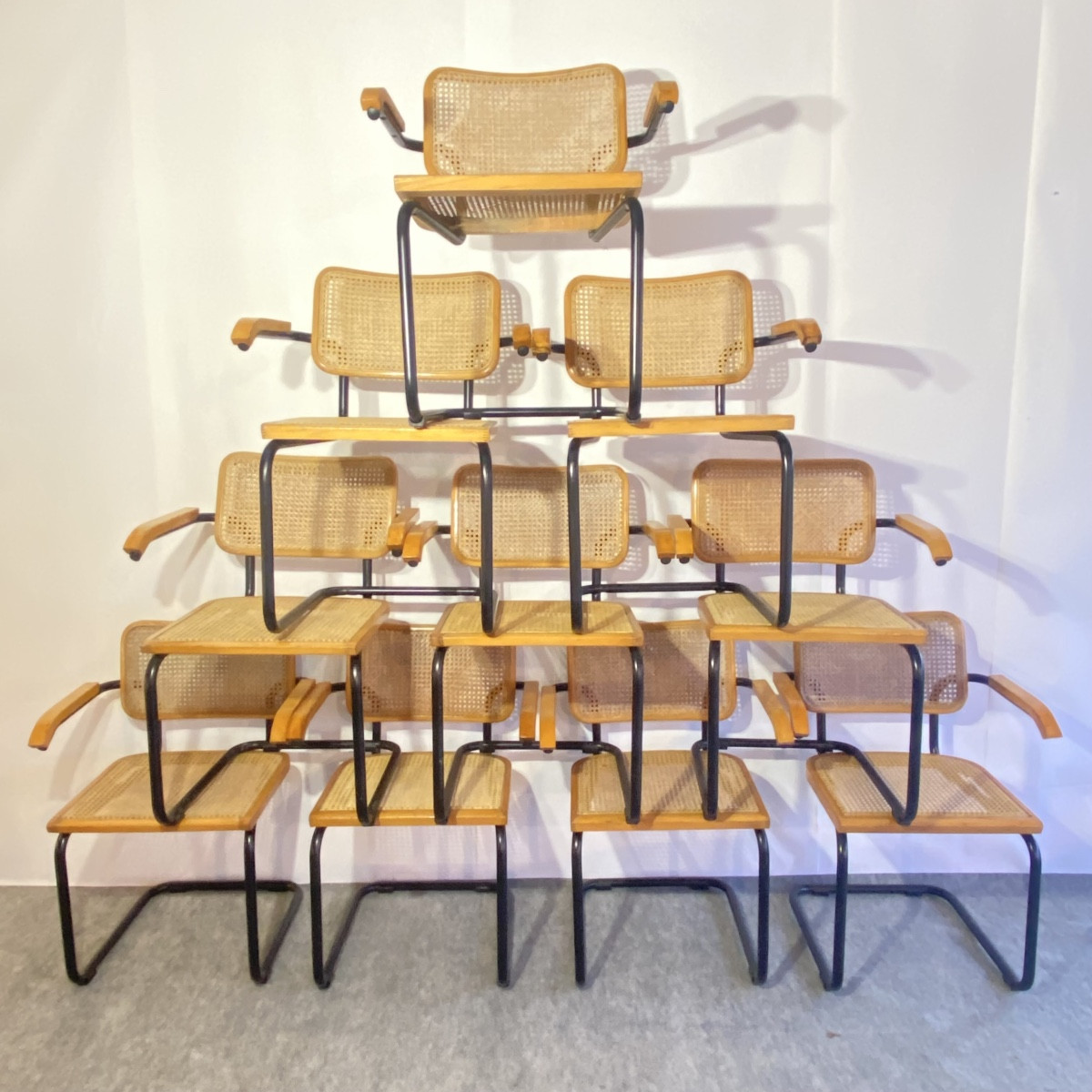 Série de fauteuils vintage Marcel Breuer 