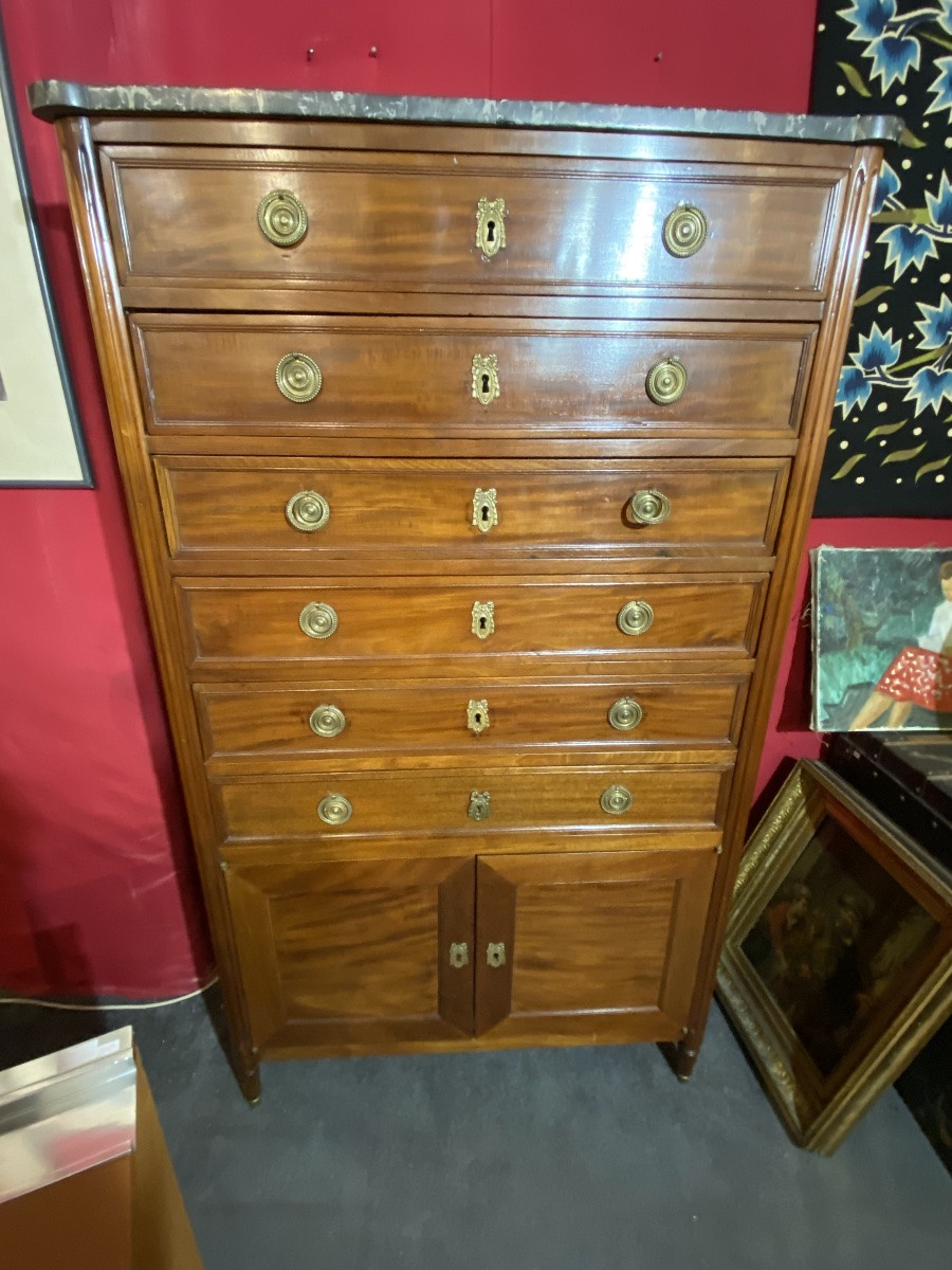 Chiffonnier louis XVI-photo-2