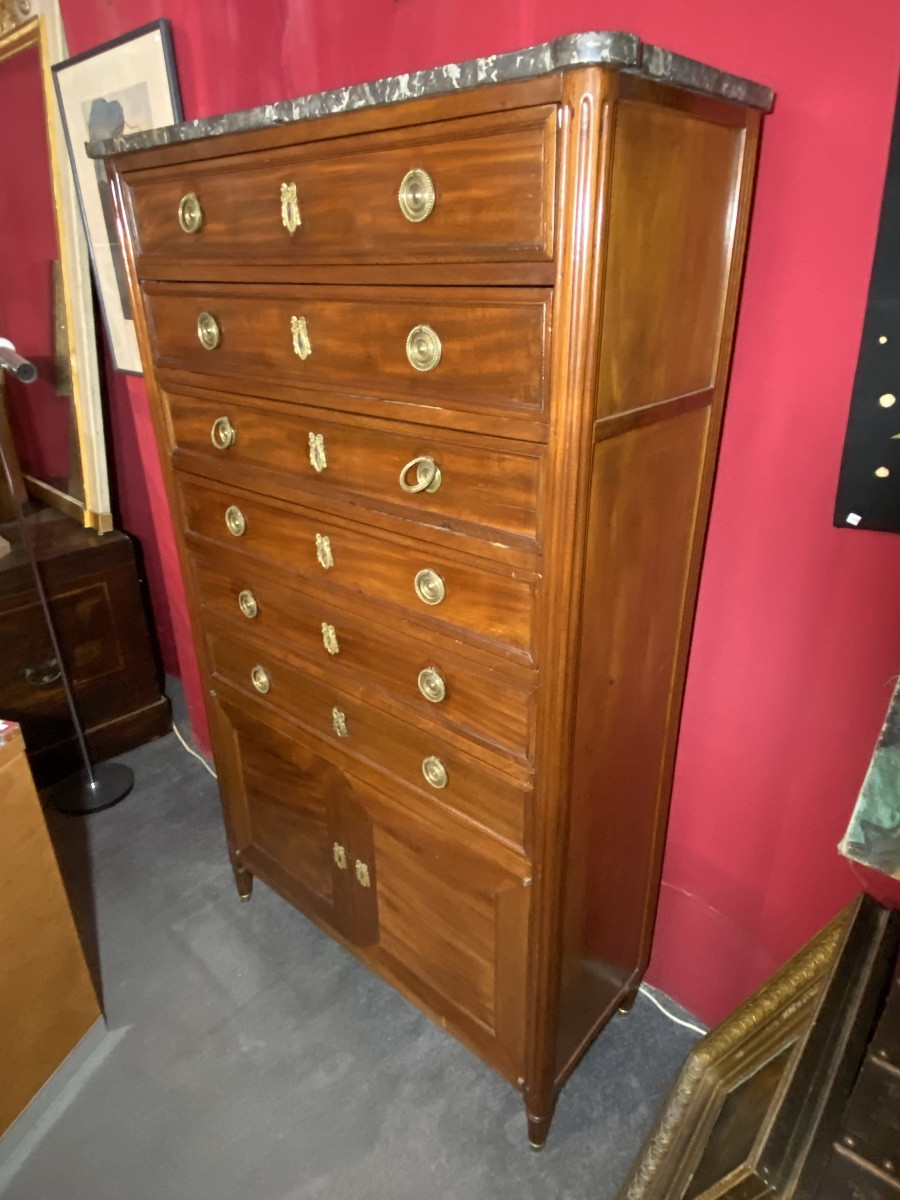 Chiffonnier louis XVI-photo-4