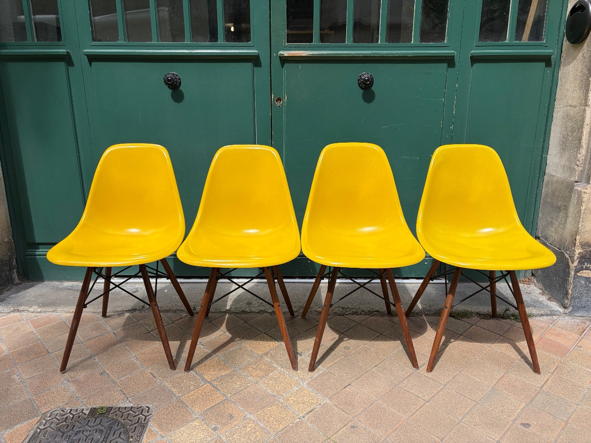 Series Of Vintage Dsw Eames Chairs