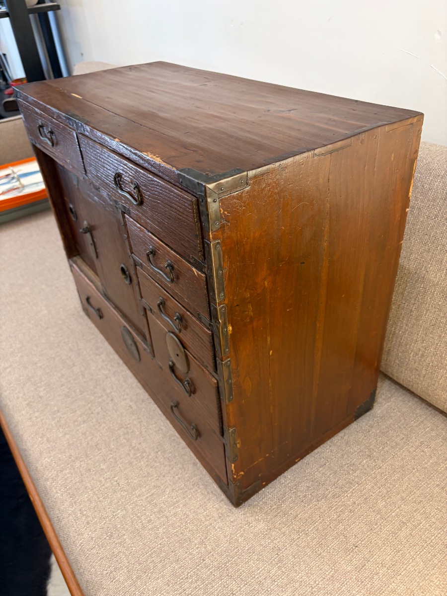 Tansu japonais, meuble de rangement, XIXe-début XXe siècle-photo-1