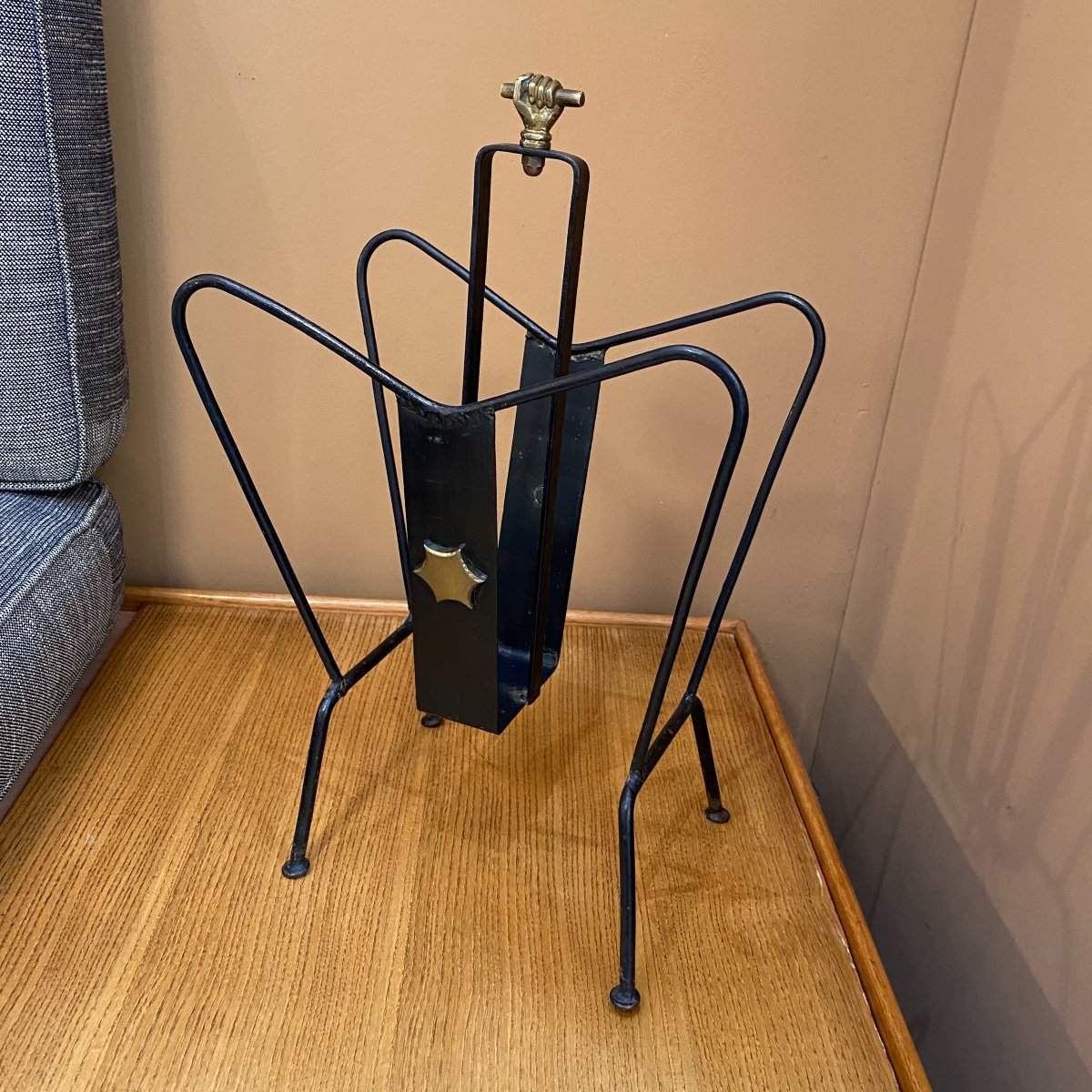 Jacques Adnet Magazine Holder-photo-2