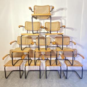 Série de fauteuils vintage Marcel Breuer 