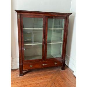 Vitrine ancienne en acajou de style Empire