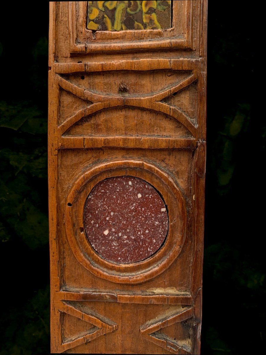 Obelisk In Wood With Precious And Semi Precious Stones, Rome, Beginning XIX Century-photo-8