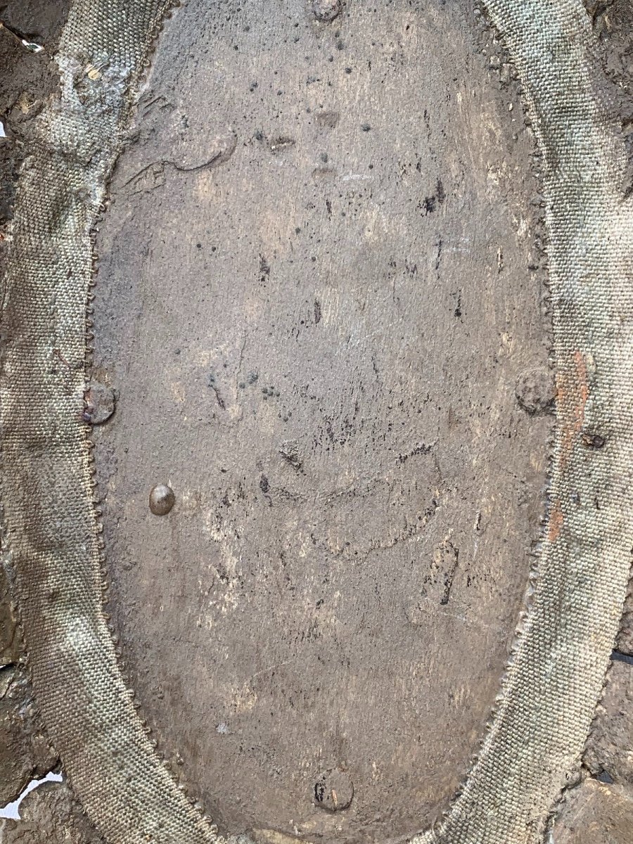 Gilded Wooden Tray With Carved Leaves , Northern Italy, Early XIX Century-photo-2