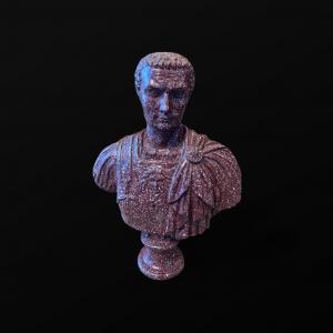 Porphyry Bust. Rome. XIX Century