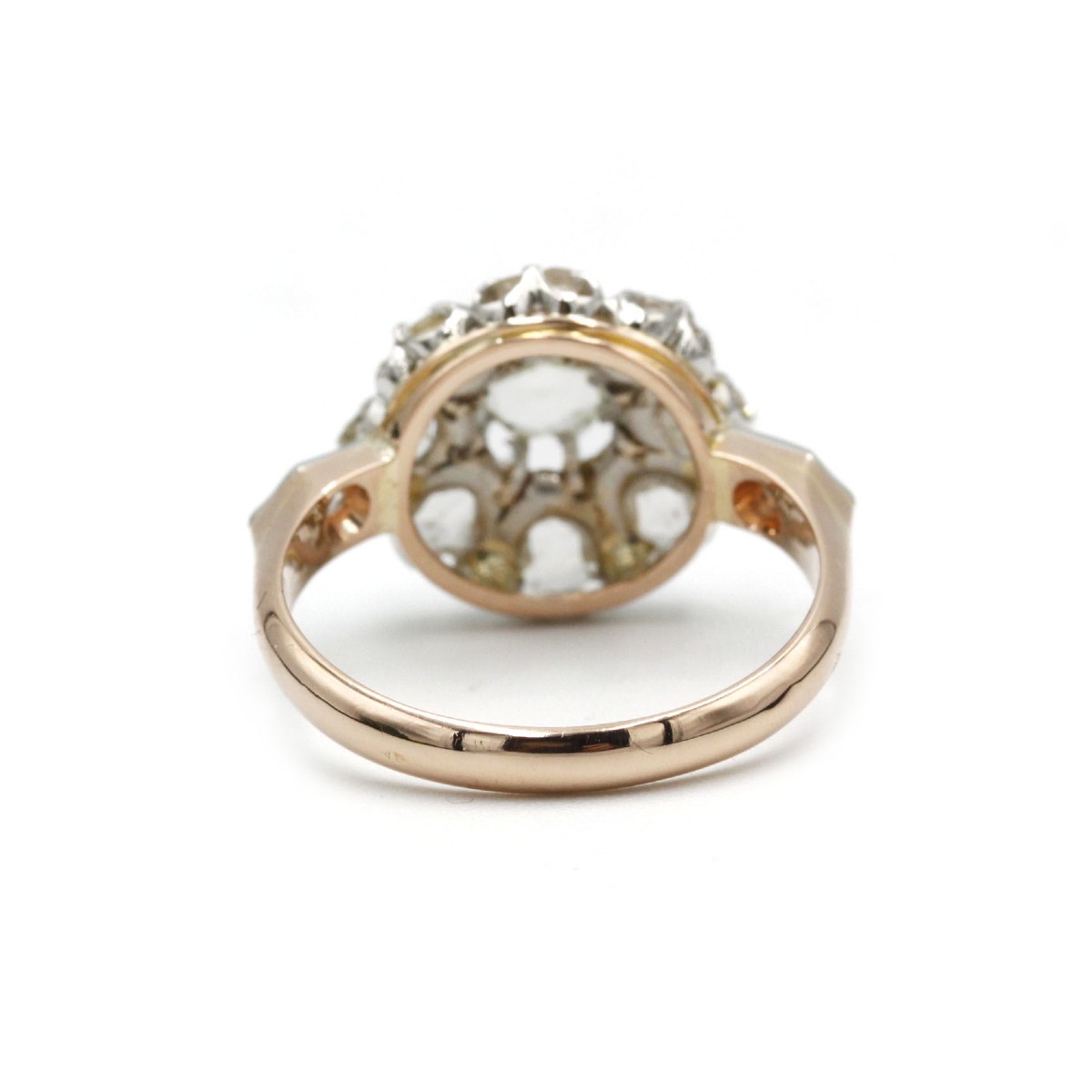 Bague ancienne française du XIXᵉ siècle diamant tailles roses-photo-1