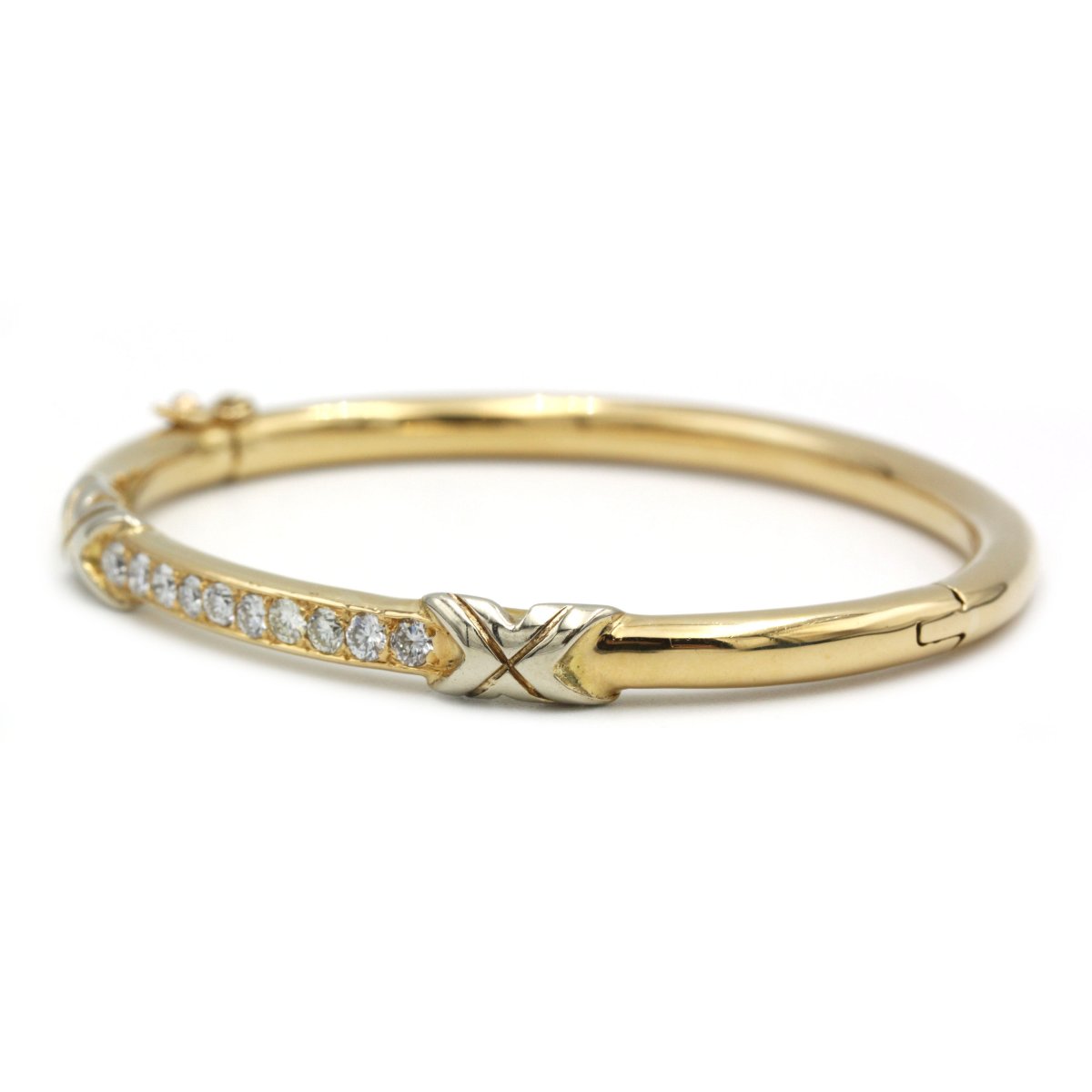 Bracelet - Or jaune 18K et diamants-photo-2