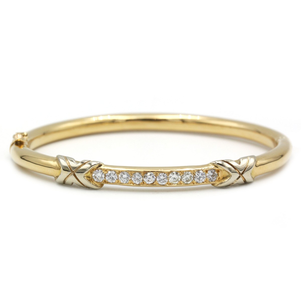 Bracelet - Or jaune 18K et diamants