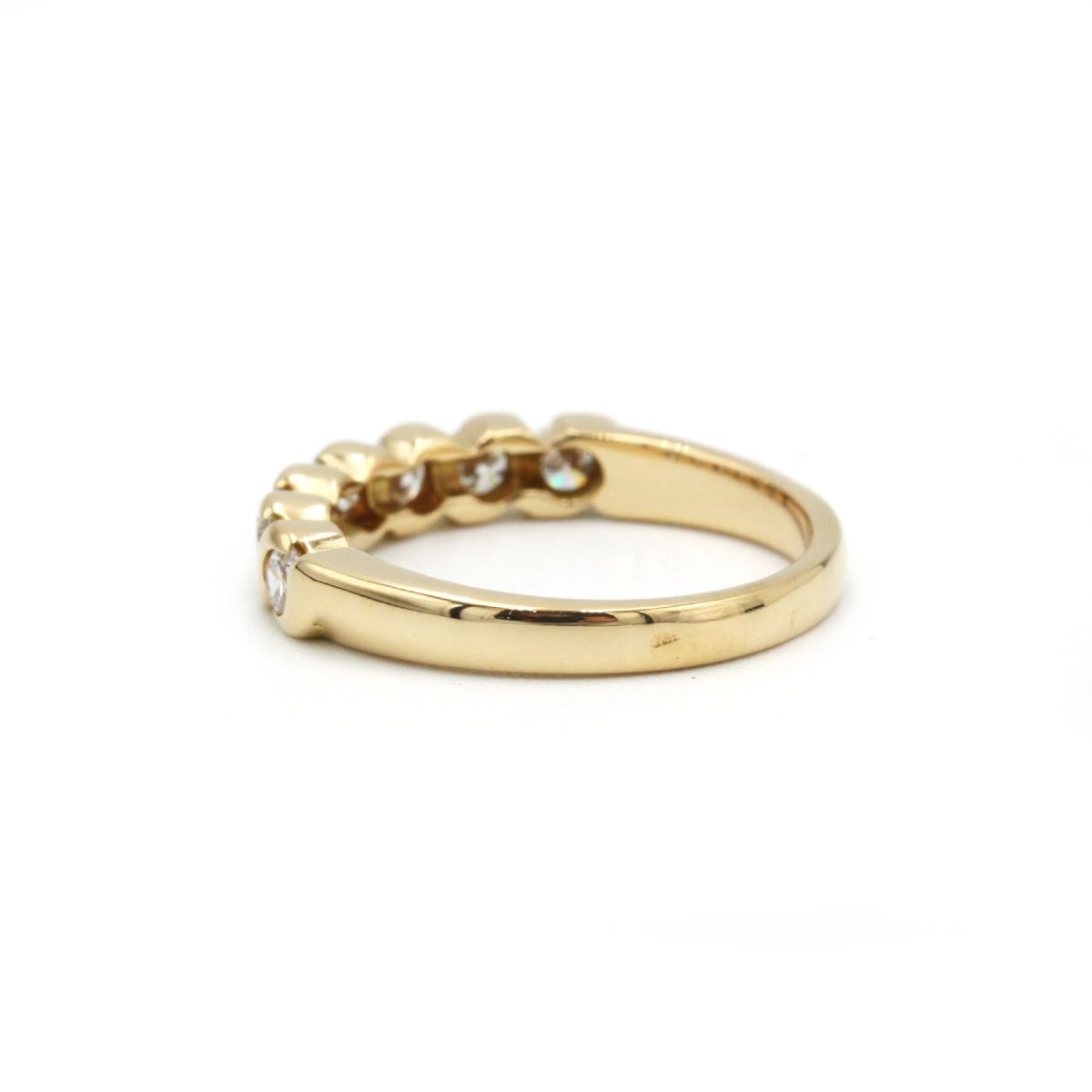 Half-alliance - Yellow Gold And Diamonds-photo-2