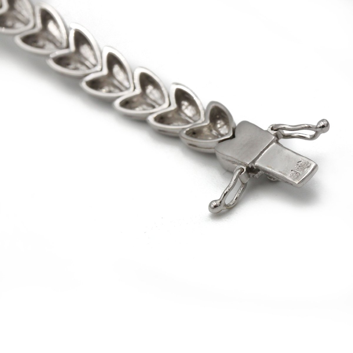 Bracelet style Art Déco or 750 diamants-photo-1