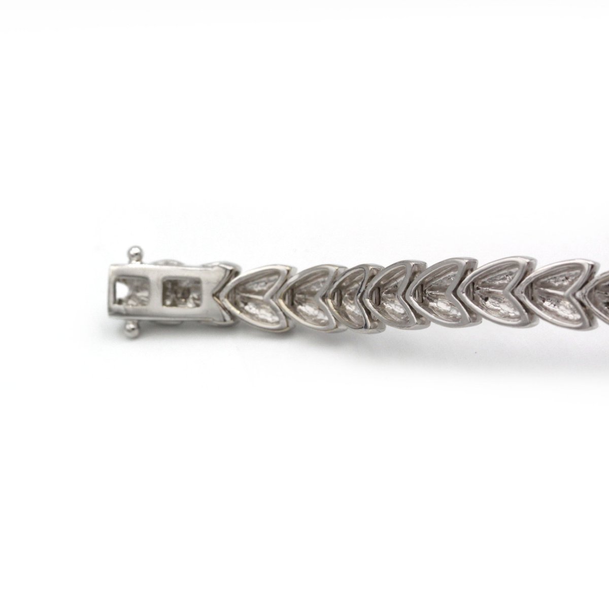 Bracelet style Art Déco or 750 diamants-photo-2