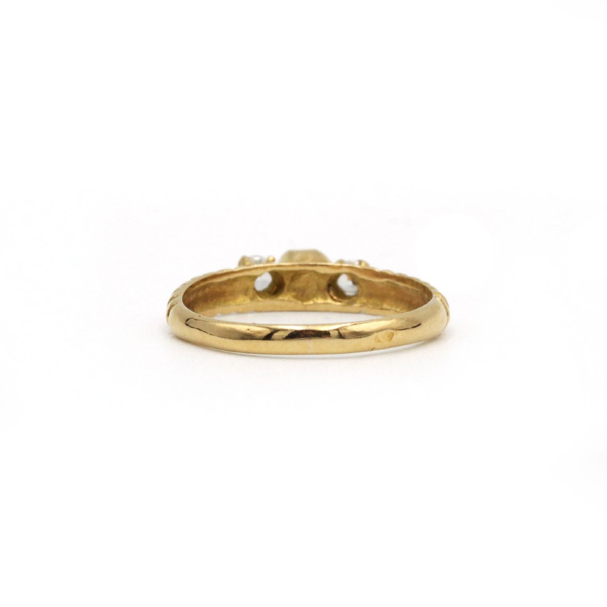 Ring - Yellow Gold, Sapphire And Diamonds-photo-6