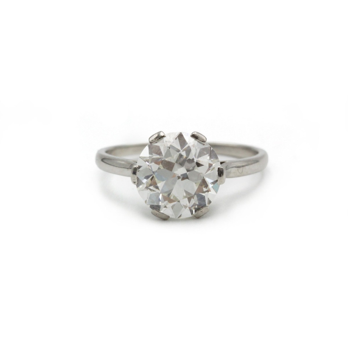 Solitaire - Platinum And 2.70 Carat Diamonds