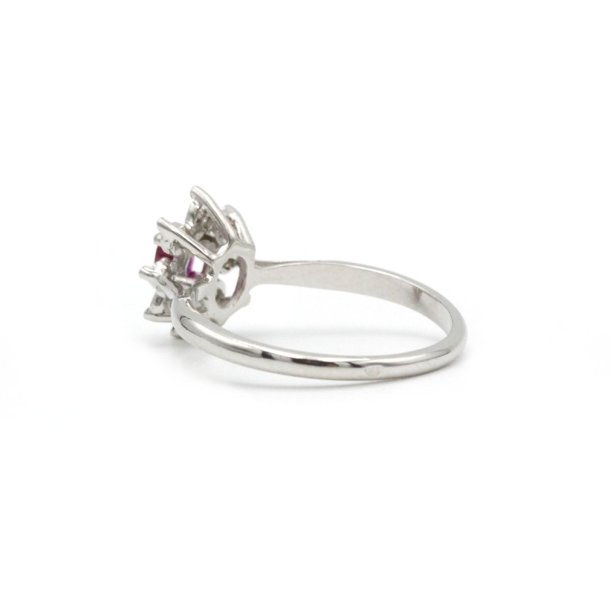 Daisy Ring - White Gold, Rubies And Diamonds-photo-2