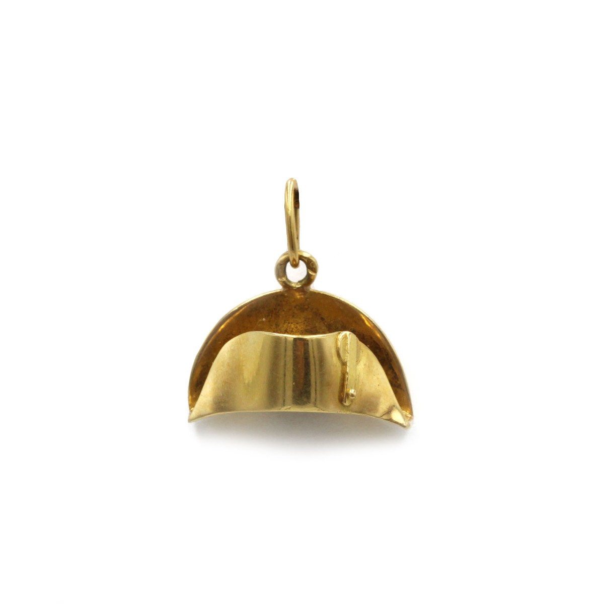 750 Yellow Gold Napoleon Tricorn Charm/pendant