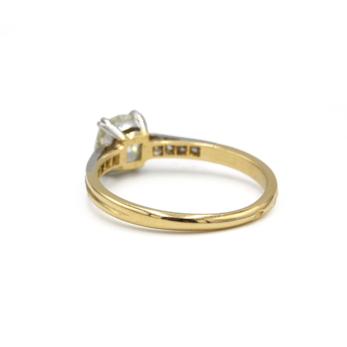 Antique Art Deco Solitaire Ring, 18k Gold, 1.03 Carat Diamond-photo-1