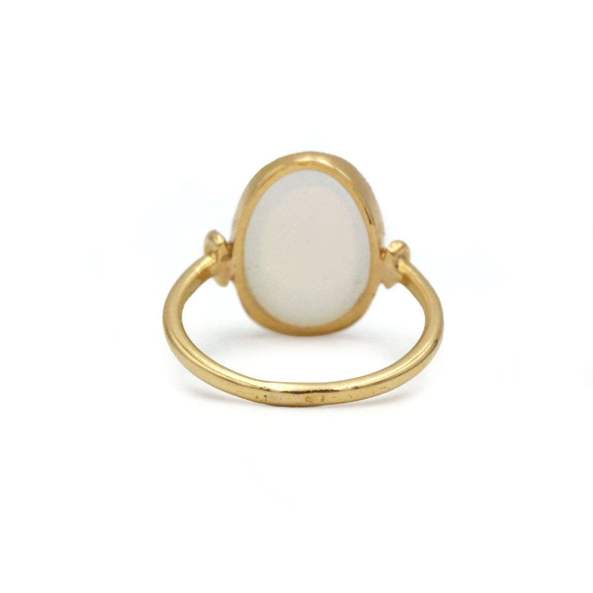 750 Yellow Gold Ring With Moonstone-photo-2