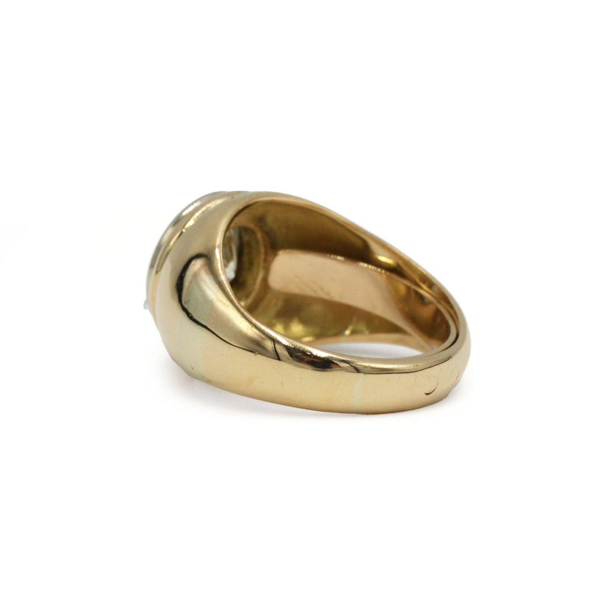 Bague en or jaune 750 et diamant 2,50 carats-photo-1