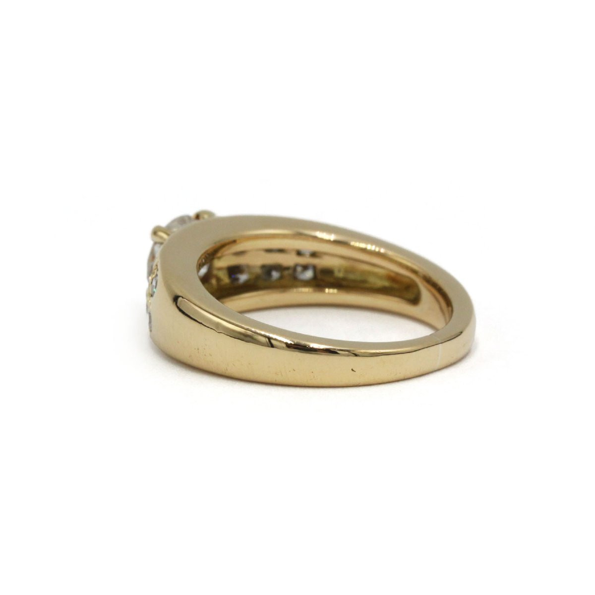 Bague en or jaune 750 et diamants-photo-1