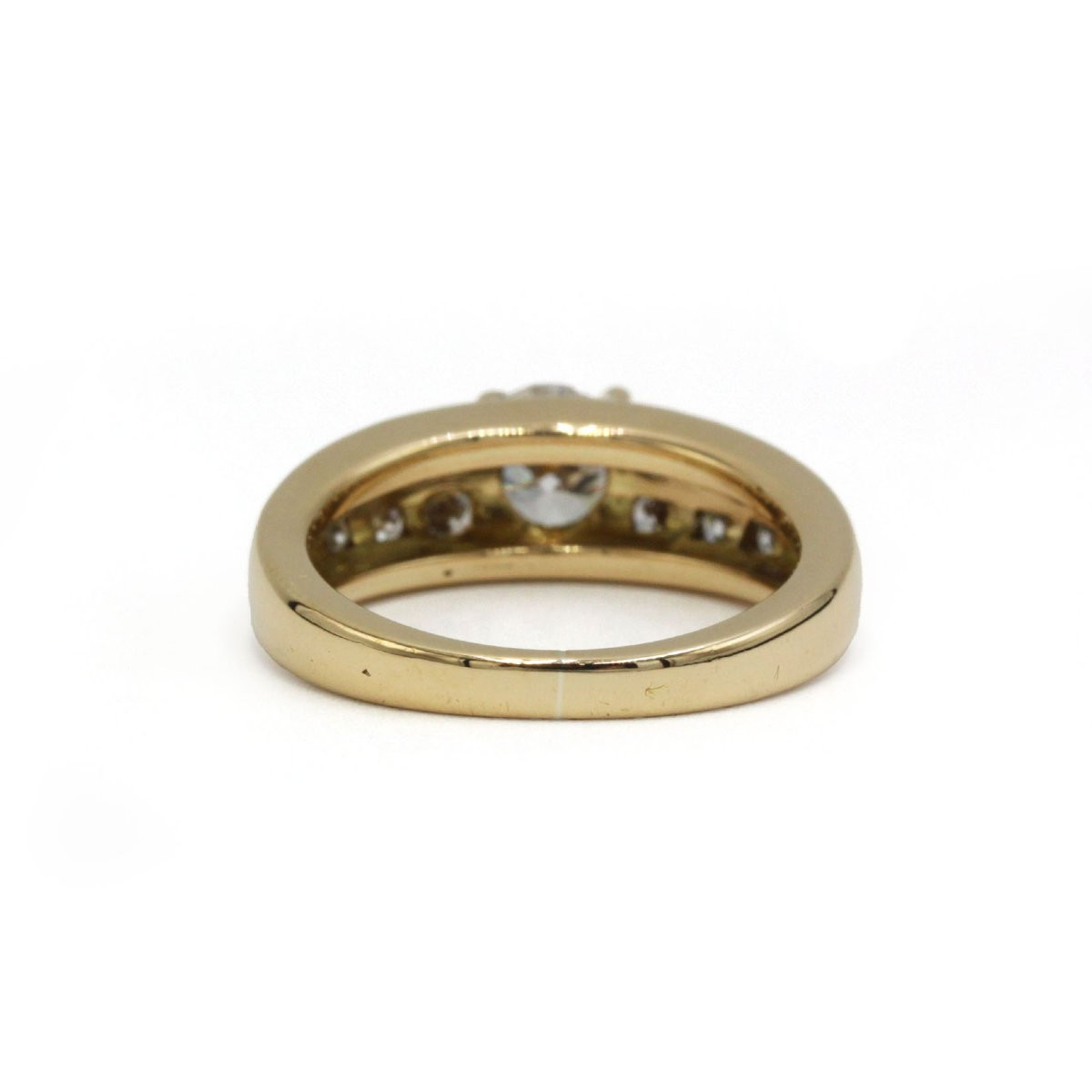 Bague en or jaune 750 et diamants-photo-2