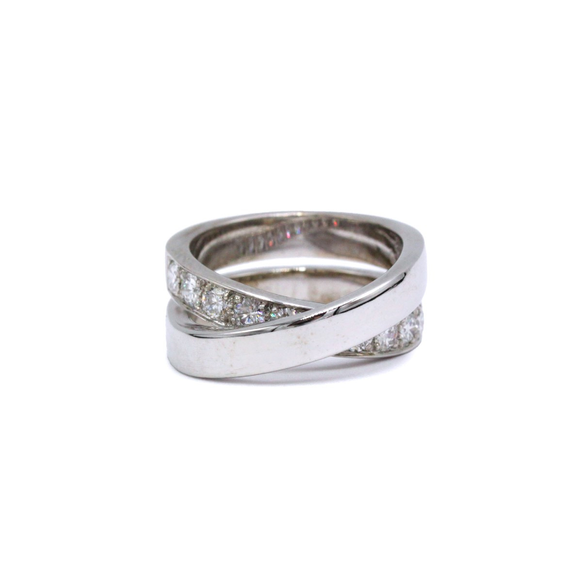 Bague Cartier "Nouvelle Vague" en or blanc 750 et diamants 1 carats