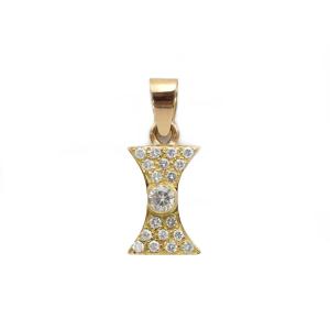 Pendentif - Or jaune et diamants