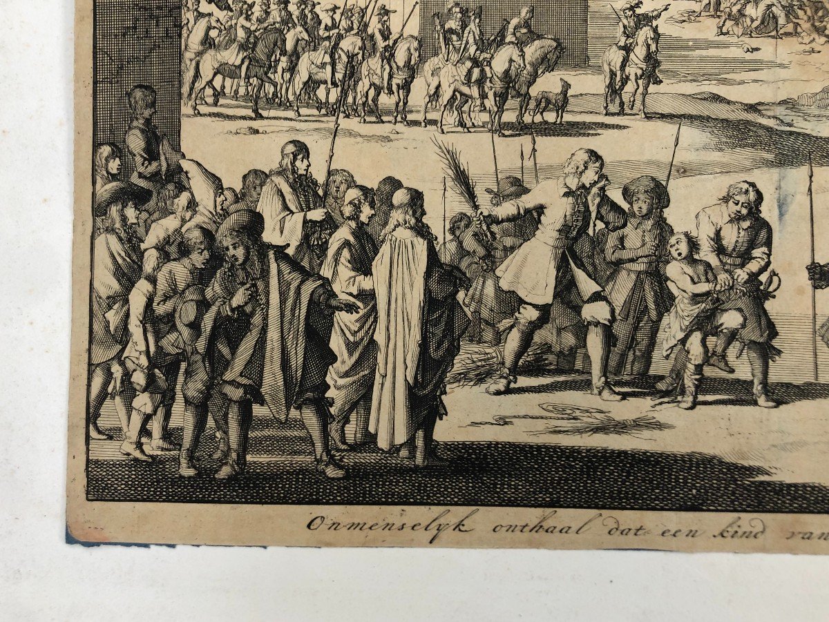 Riot Scene, Engraving After Jean Luiken-photo-2