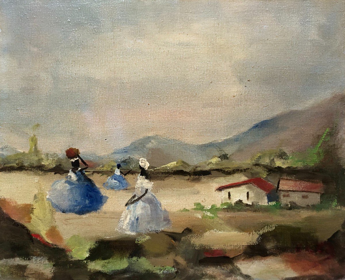 Brazilian School, Oil On Canvas Twentieth