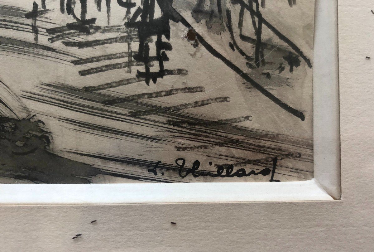 Lively Street, Mixed Media, Signature To Identify-photo-3