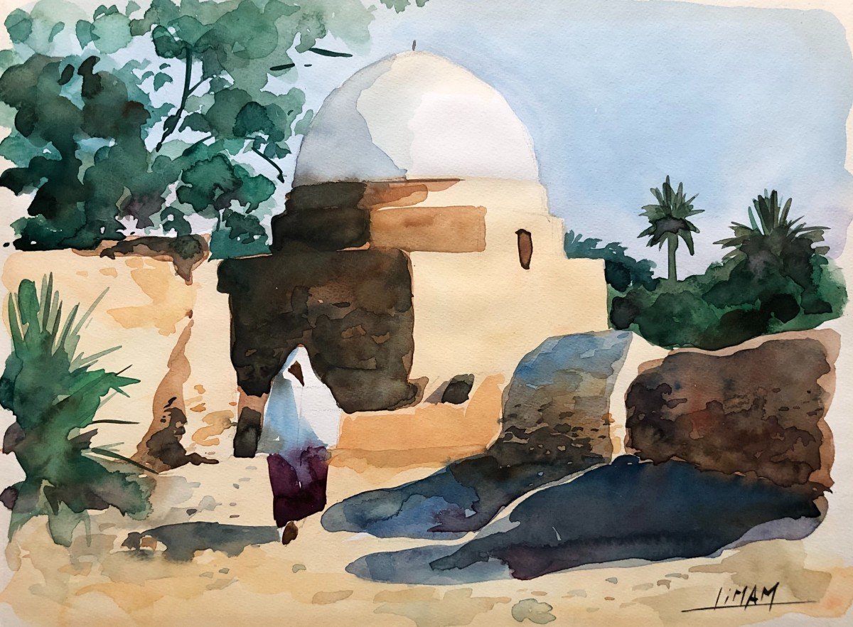 Noureddine Limam, Aquarelle Orientaliste