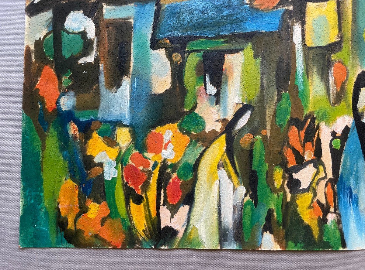 Peinture Vietnamienne, Signature à Identifier-photo-3
