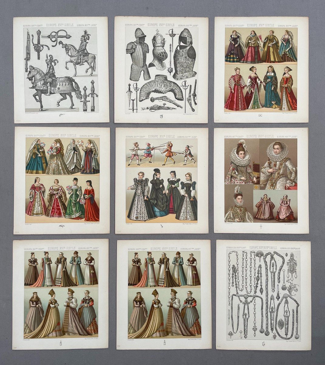 Le Costume Historique, 167 Planches, Lithographies XIXe-photo-1