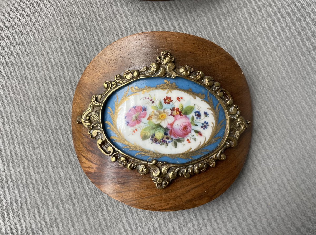 Two Sèvres Porcelain Medallions-photo-2
