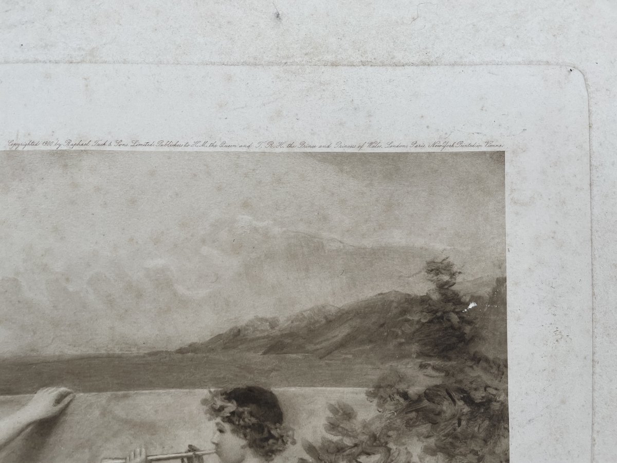 Doux Far Niente, Gravure d'Après Herbert Horwitz -photo-3