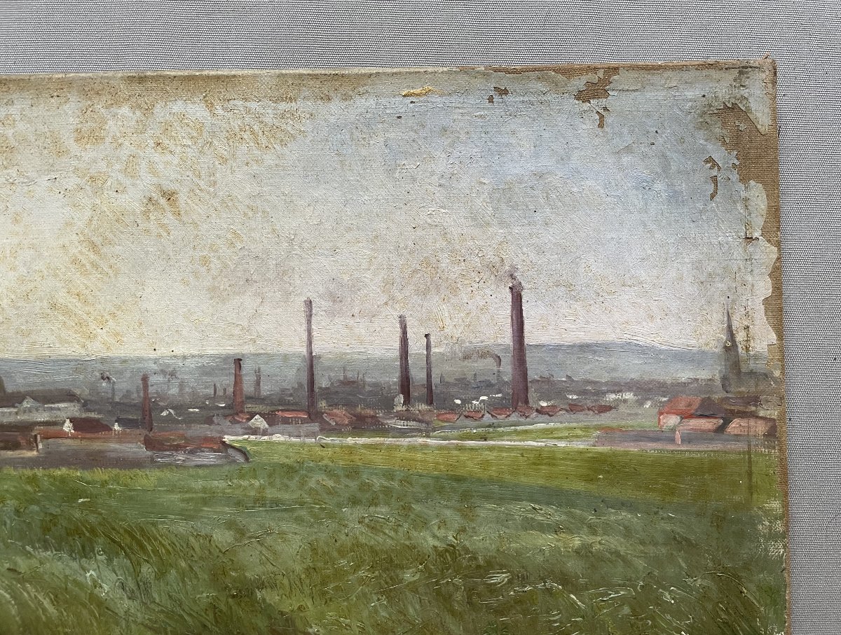 Paysage Industriel, Ecole Post Impressionniste-photo-3
