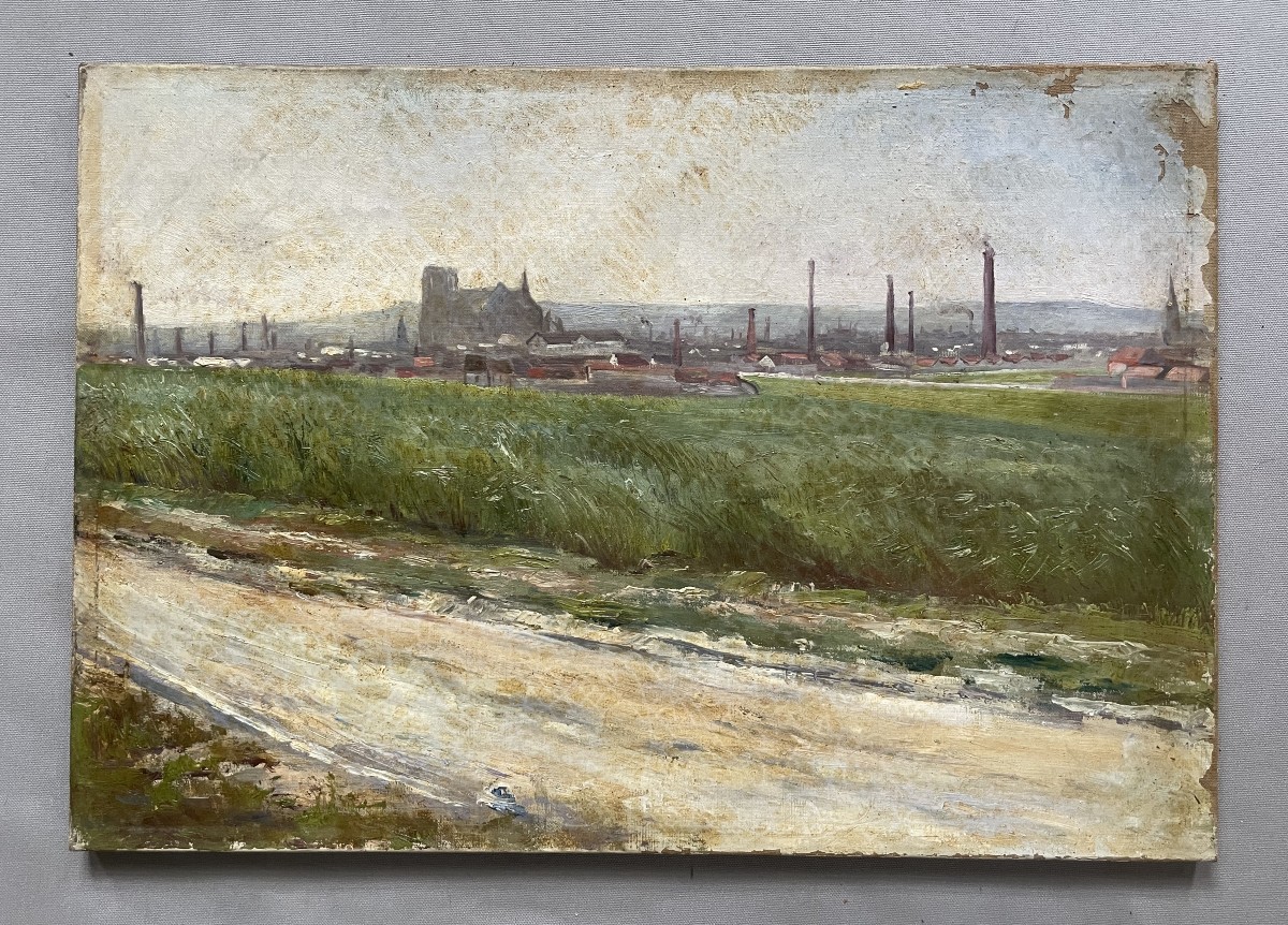 Paysage Industriel, Ecole Post Impressionniste