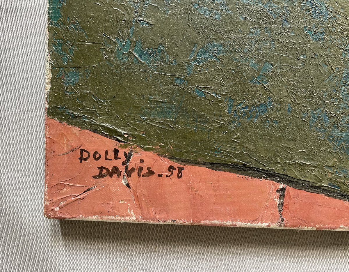 Dolly Davis, Nature Morte Aux Crustacés, Huile Sur Toile, Grand Format-photo-3