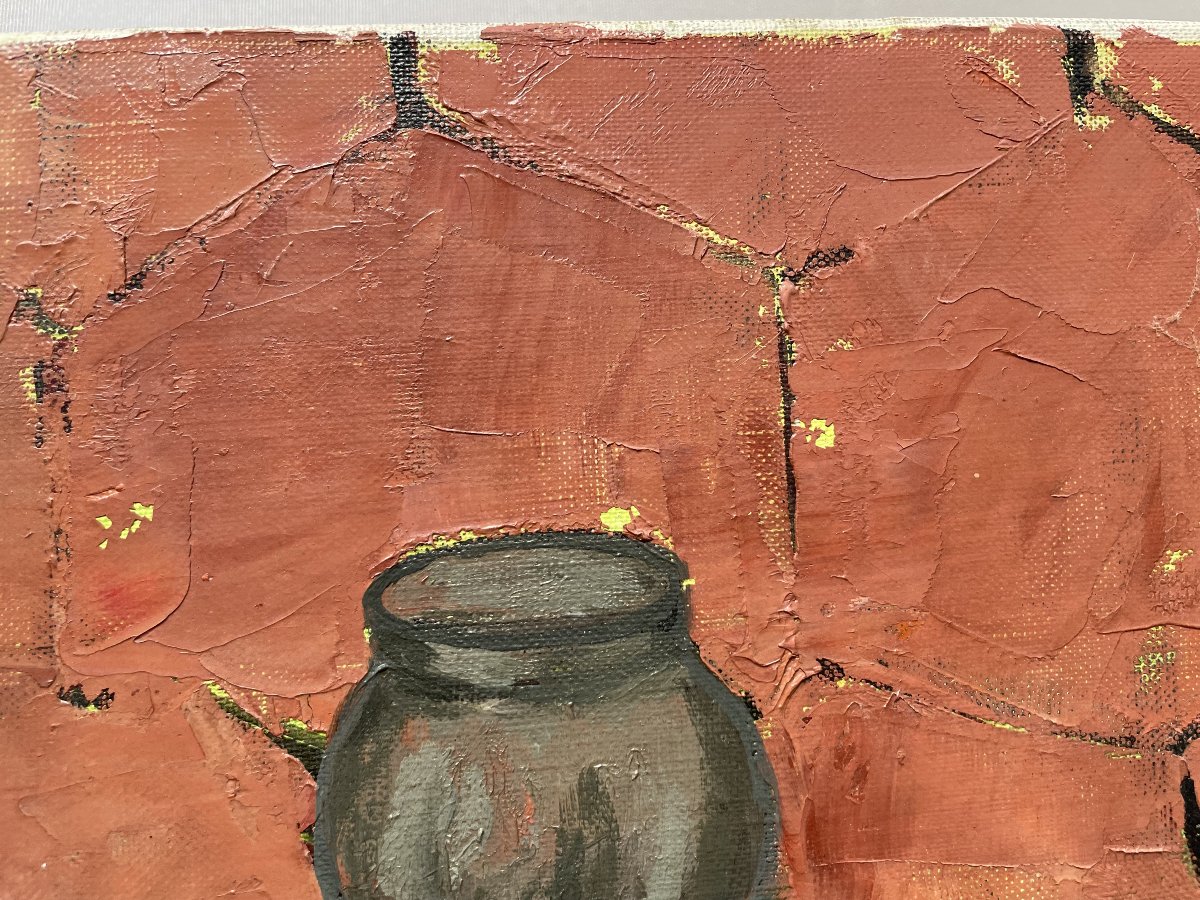 Dolly Davis, Nature Morte Aux Crustacés, Huile Sur Toile, Grand Format-photo-6