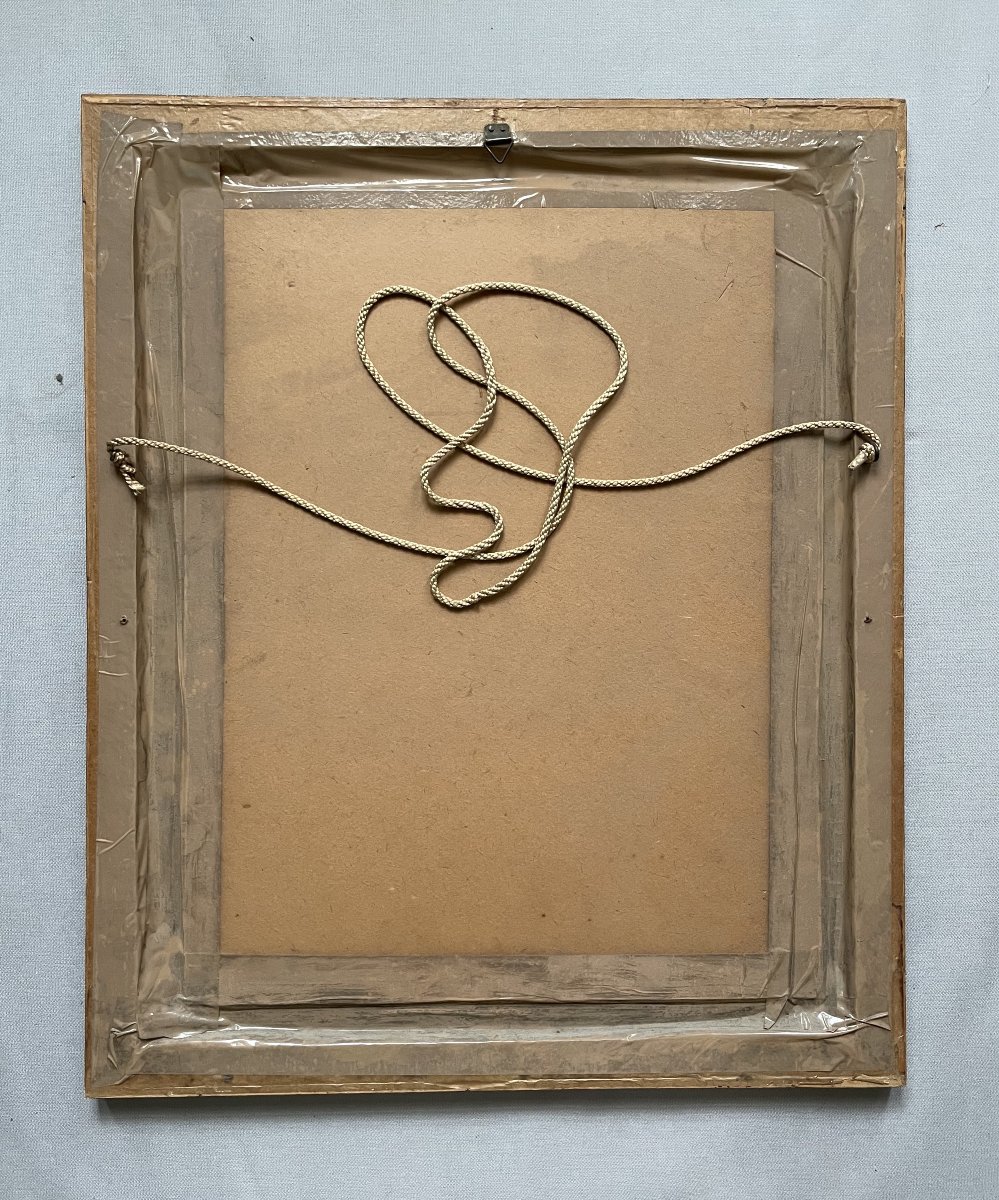 Portrait, Bahia, Brazil, 1974, Mixed Media, Signature To Be Identified-photo-4