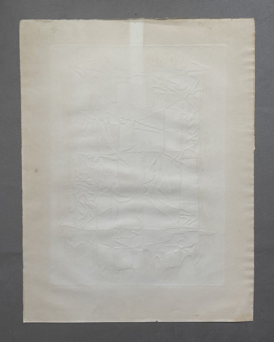 Marcel Fiorini, Abstraction, Gravure Couleur, Epreuve d'Artiste-photo-1