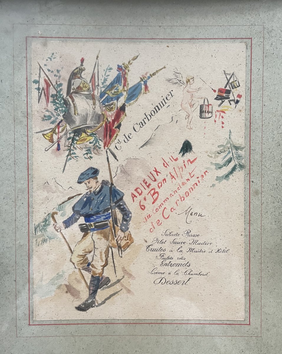 Chasseur Alpin, Aquarelle, Menu-photo-2