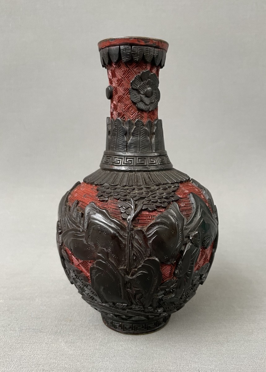 Lacquer Vase, China, 19th Century Or Earlier