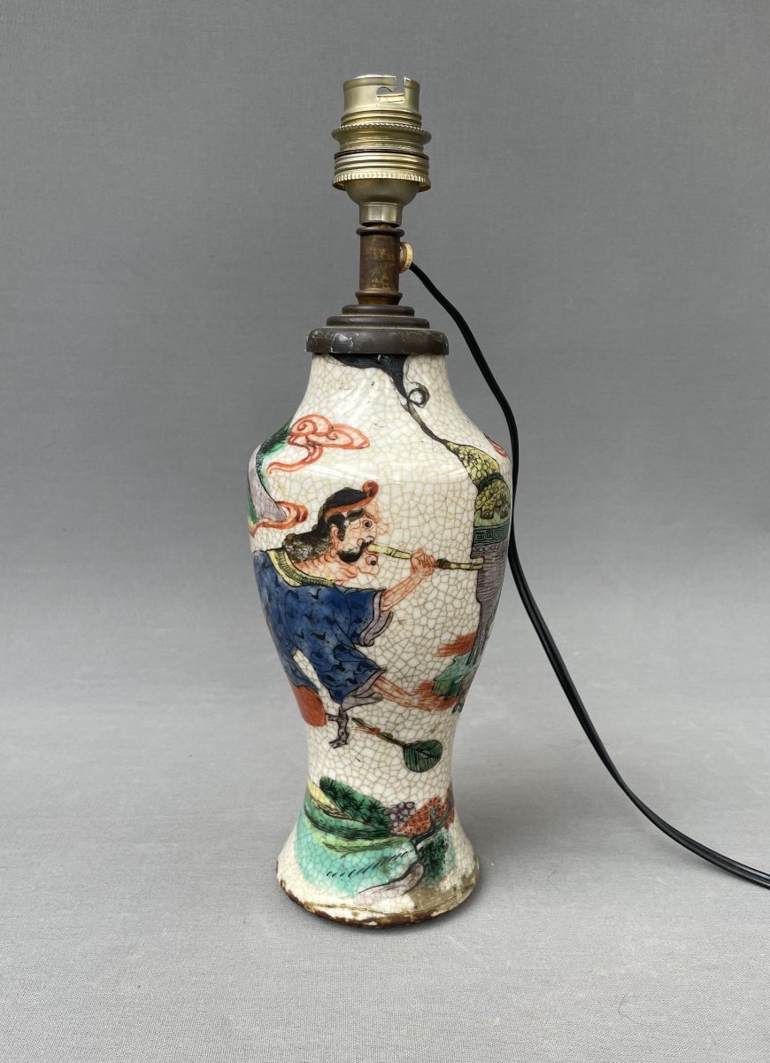 Vase en faïence, Chine, Nankin, XIXe-photo-4