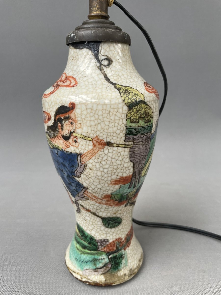 Vase en faïence, Chine, Nankin, XIXe-photo-2