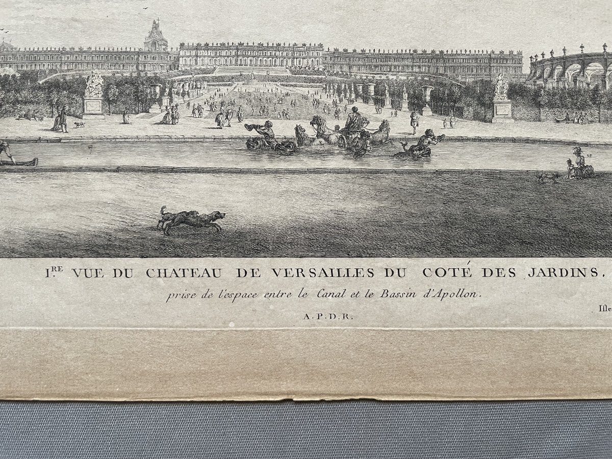 François Denis Née, View Of The Palace Of Versailles From The Gardens-photo-4