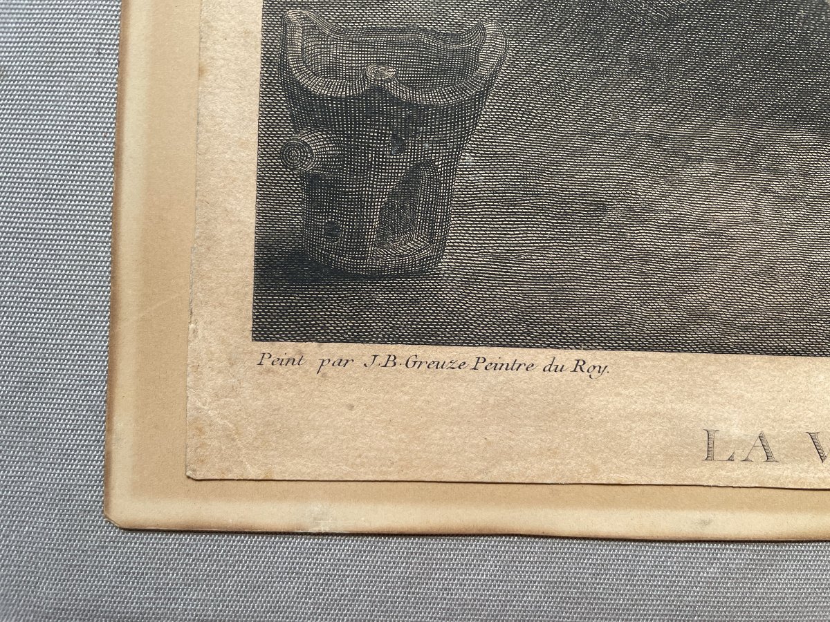 The Tottering Virtue, Engraving After Greuze-photo-3
