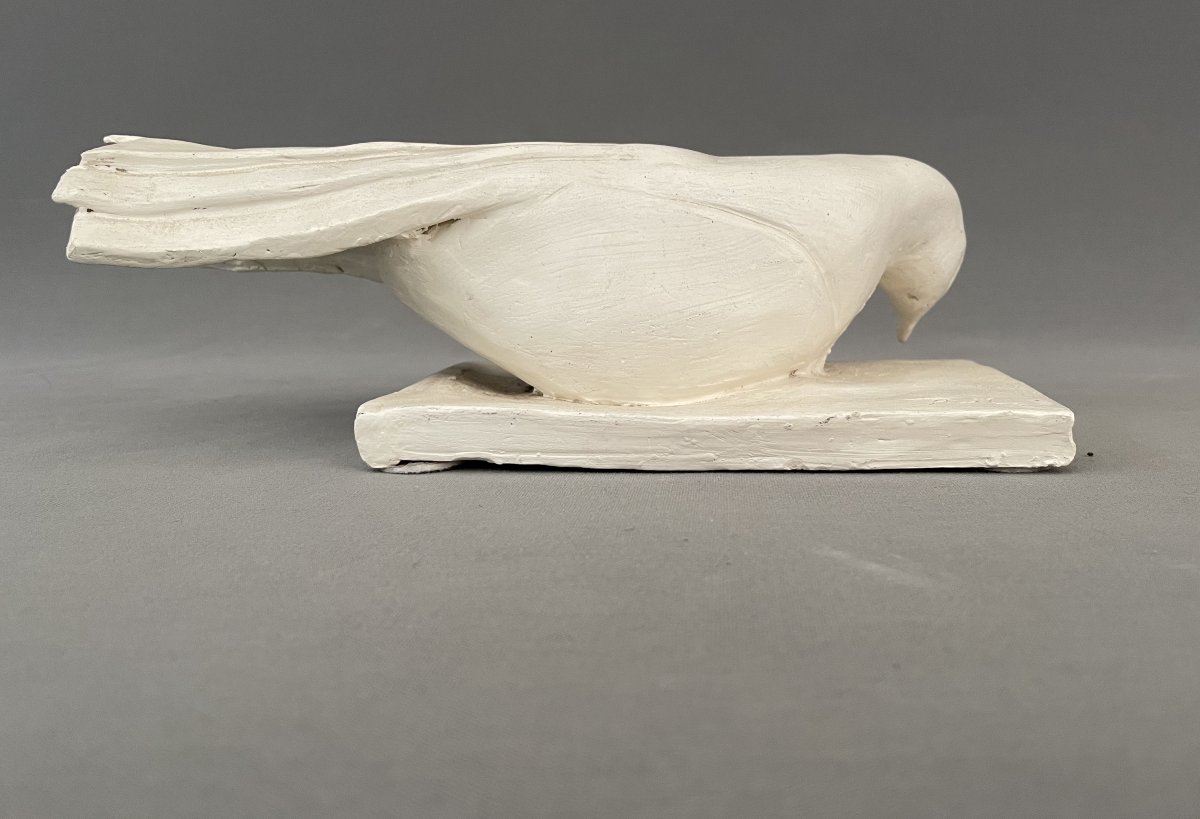 Dove, Plaster Sculpture, Pm Monogram-photo-4